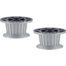 ER346 PLASTİK ÇİZGİLİ KONİK AYAK M.KROM 6 CM