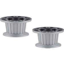 ER347 PLASTİK ÇİZGİLİ KONİK AYAK M.KROM 8 CM