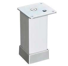 ER146 40*40 ALÜMİNYUM DÜZ KARE AYAK ( 8 CM ) BEYAZ