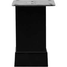 ER146 40*40 ALÜMİNYUM DÜZ KARE AYAK ( 8 CM ) SİYAH