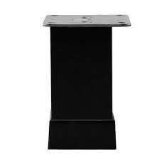 ER147 40*40 ALÜMİNYM DÜZ KARE AYAK ( 10 CM ) SİYAH