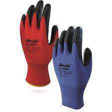 BEYBİ ZEBRA NİTRİL ELDİVEN MAVİ SİYAH NO:10