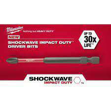 MILWAUKEE BİTS UÇ PZ2 90mm 1Lİ PKT SHOCKWAVE