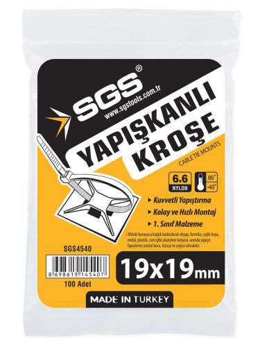 SGS YAPIŞKANLI KROŞE 19*19 (PK/100AD)