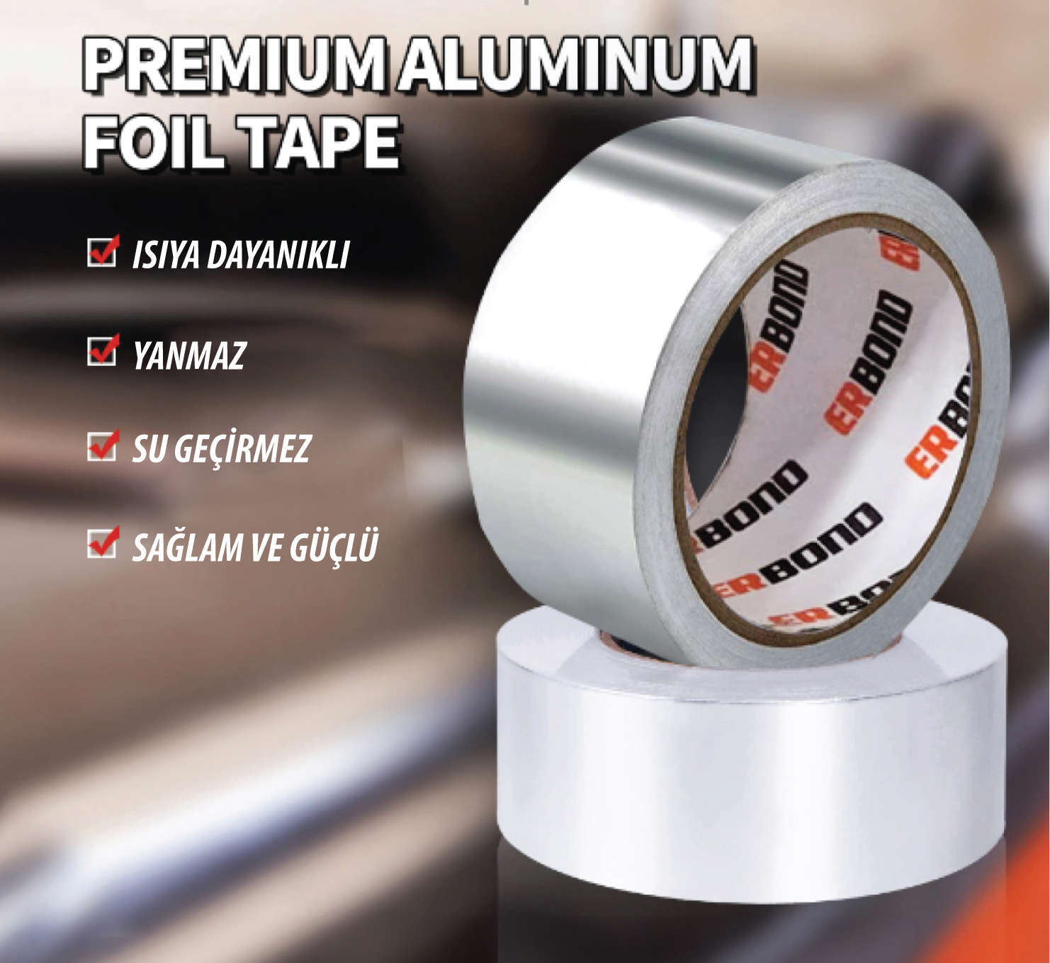 ERBOND ALÜMİNYUM FOLYO BANT 44MM*20MT