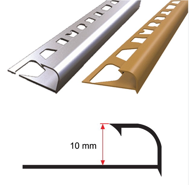 10 MM ALM.FAYANS ÇITA 2,7 MT PARLAK DIŞ KÖŞE